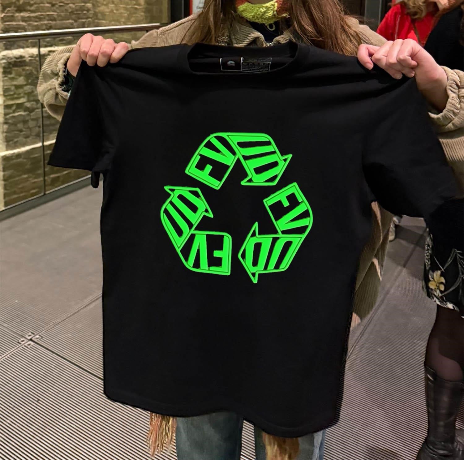 Fvrud Green Recycling Symbol Professional Computer User shirt