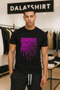 Garden Angels Protect Us Purple Graffiti Style Drip shirt