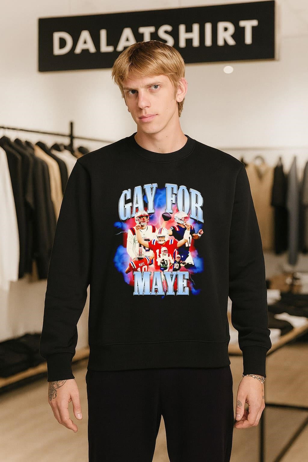 Gay for Maye Drake Maye New England Football shirt