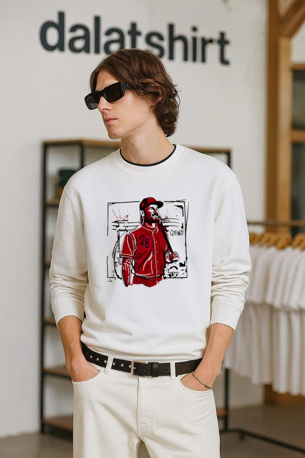 Geno 28 Baseball Player Stadium shirt