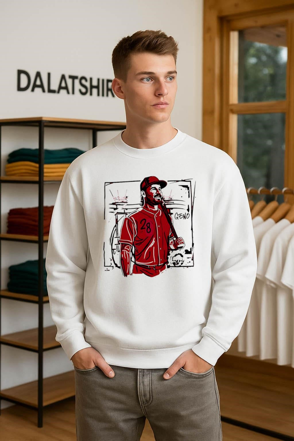 Geno 28 Baseball Player Stadium shirt