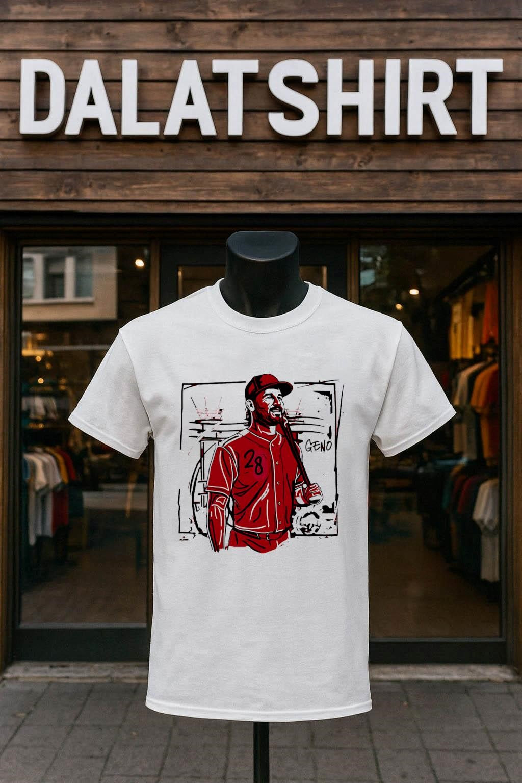 Geno 28 Baseball Player Stadium shirt