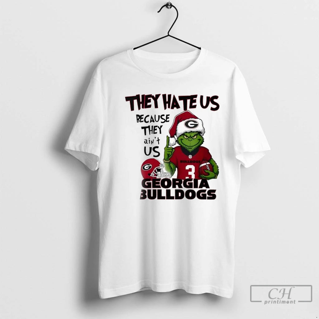 Georgia Bulldogs X Grinch They Hate Us Because They Aint Us T Shirts