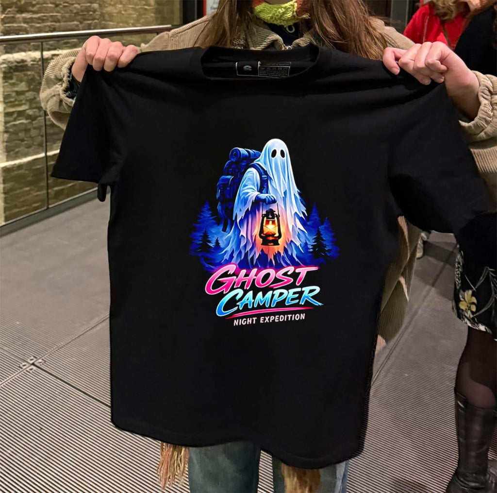 Ghost Camper Night Expedition Lantern Forest shirt