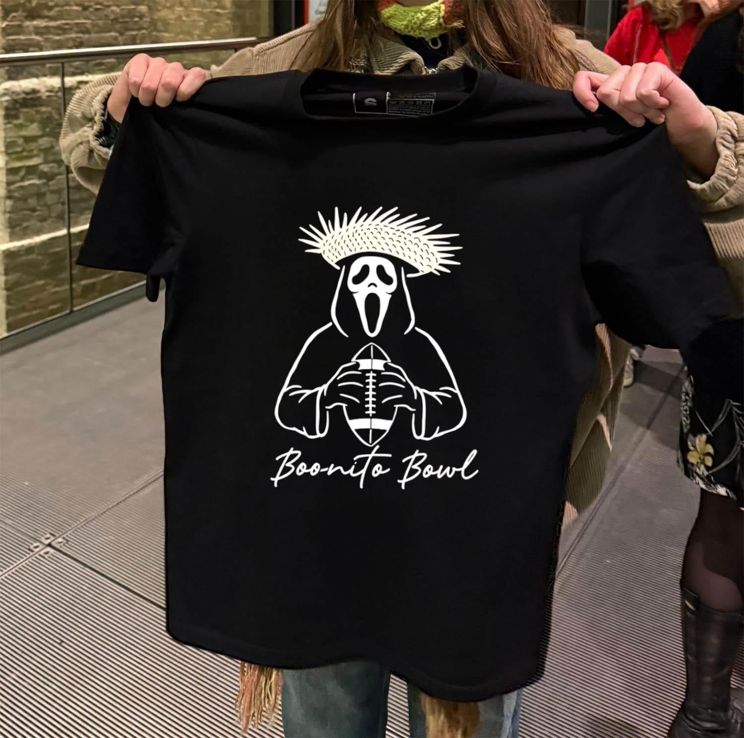 Ghostface Scream Boo-nito Bowl Straw Hat Football shirt