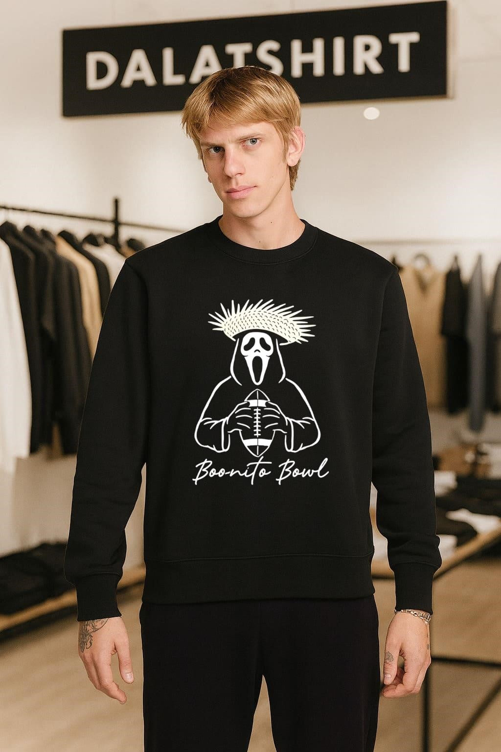 Ghostface Scream Boo-nito Bowl Straw Hat Football shirt