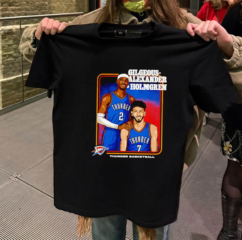 Gilgeous-Alexander Holmgren Oklahoma City Thunder NBA Basketball shirt