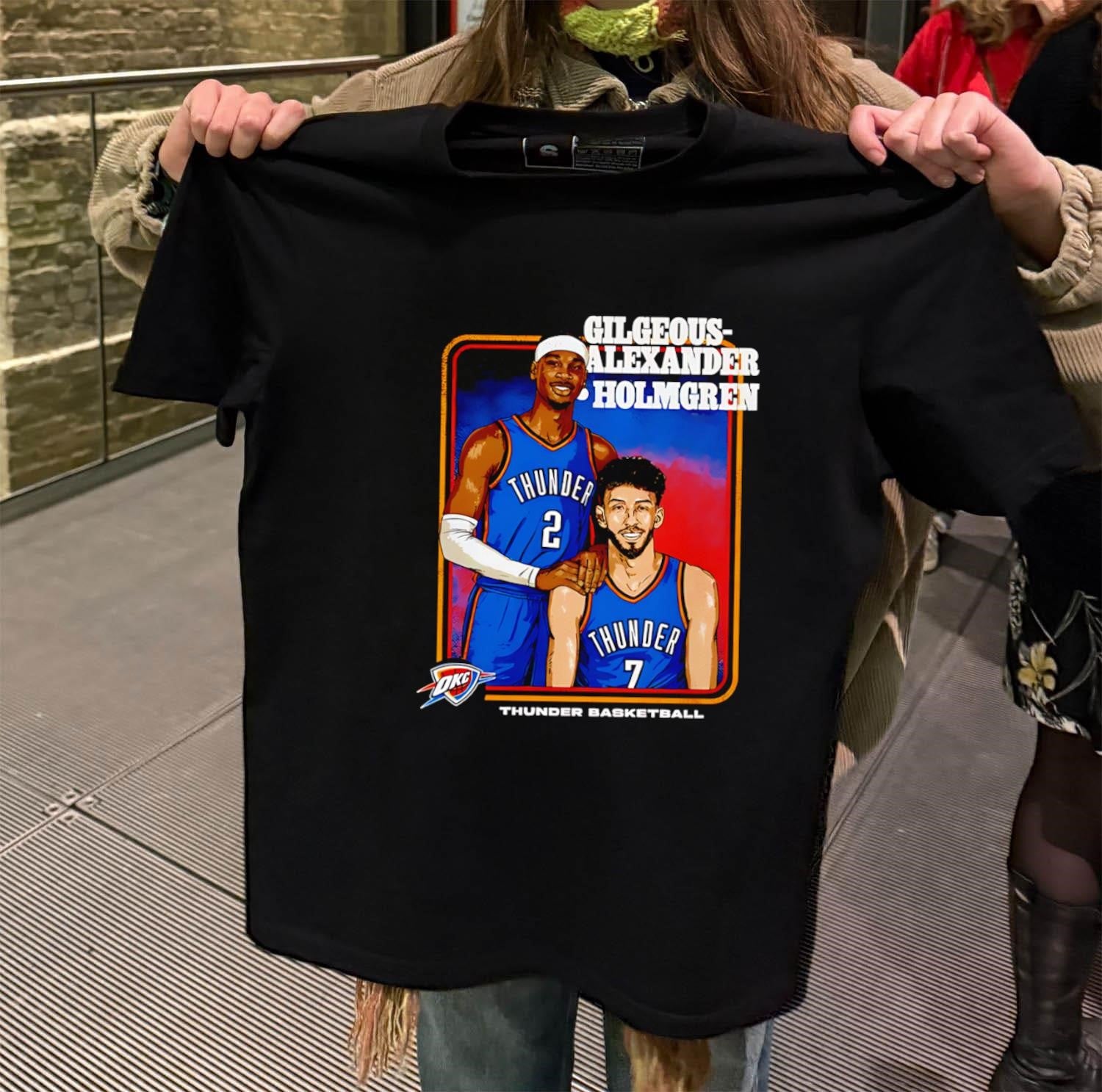 Gilgeous-Alexander Holmgren Oklahoma City Thunder NBA Basketball shirt