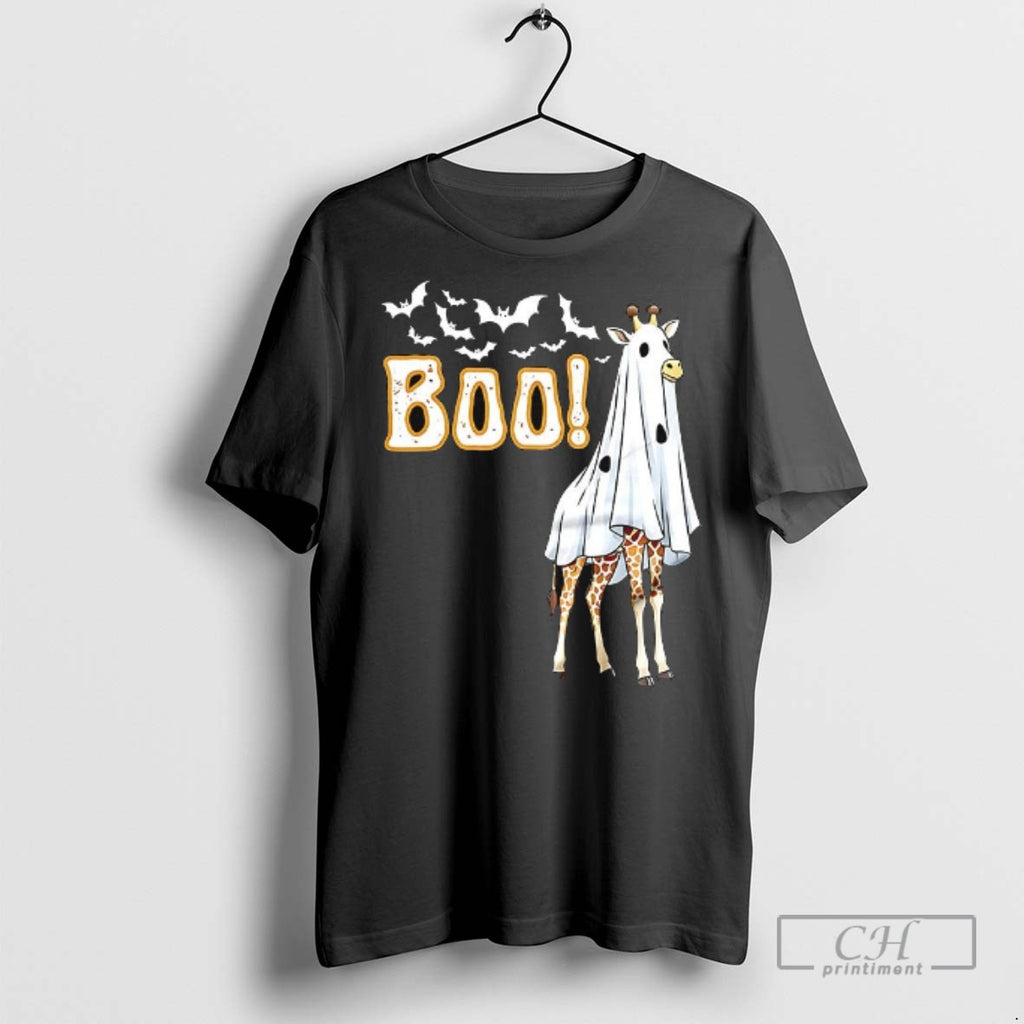 Giraffe Boo Halloween T Shirts