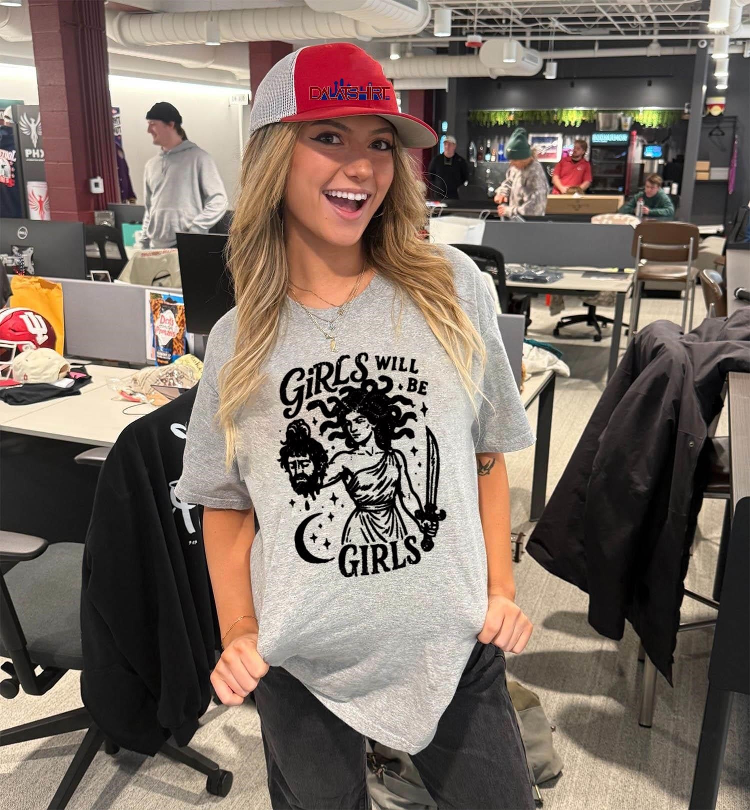 Girls Will Be Girls Medusa Holding Severed Head shirt