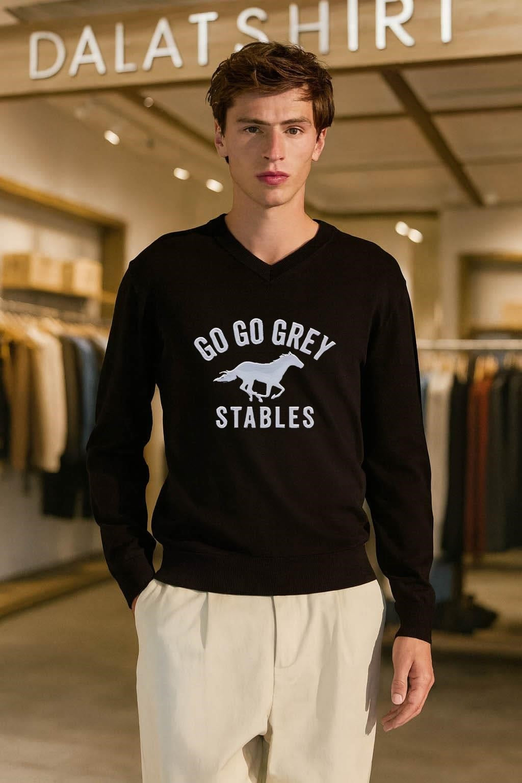 Go Go Grey Horse Stables shirt