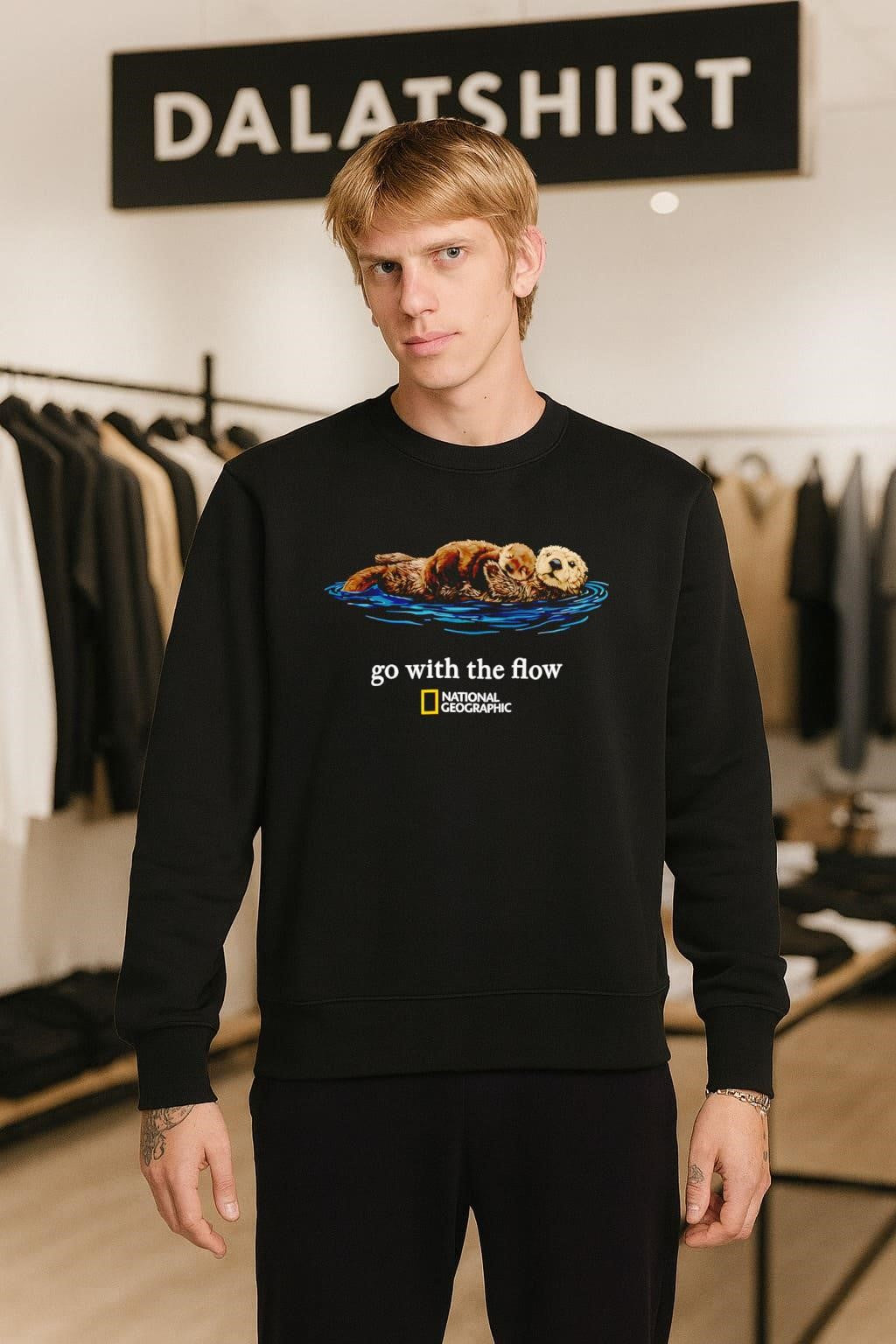 Go With The Flow National Geographic Sea Otters shirt
