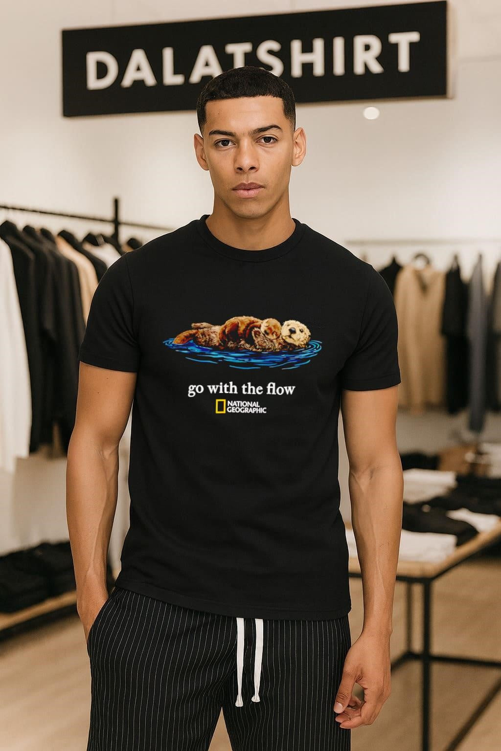 Go With The Flow National Geographic Sea Otters shirt