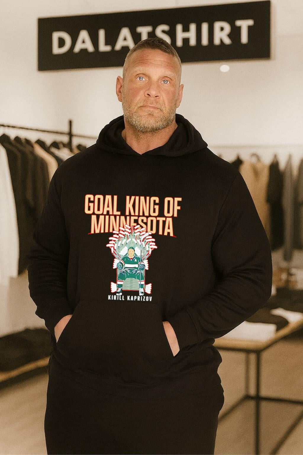 Goal King Of Minnesota Kirill Kaprizov Hockey Stick Throne shirt