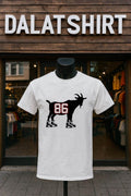Goat Number 86 Wearing Hockey Skates Graphic shirt