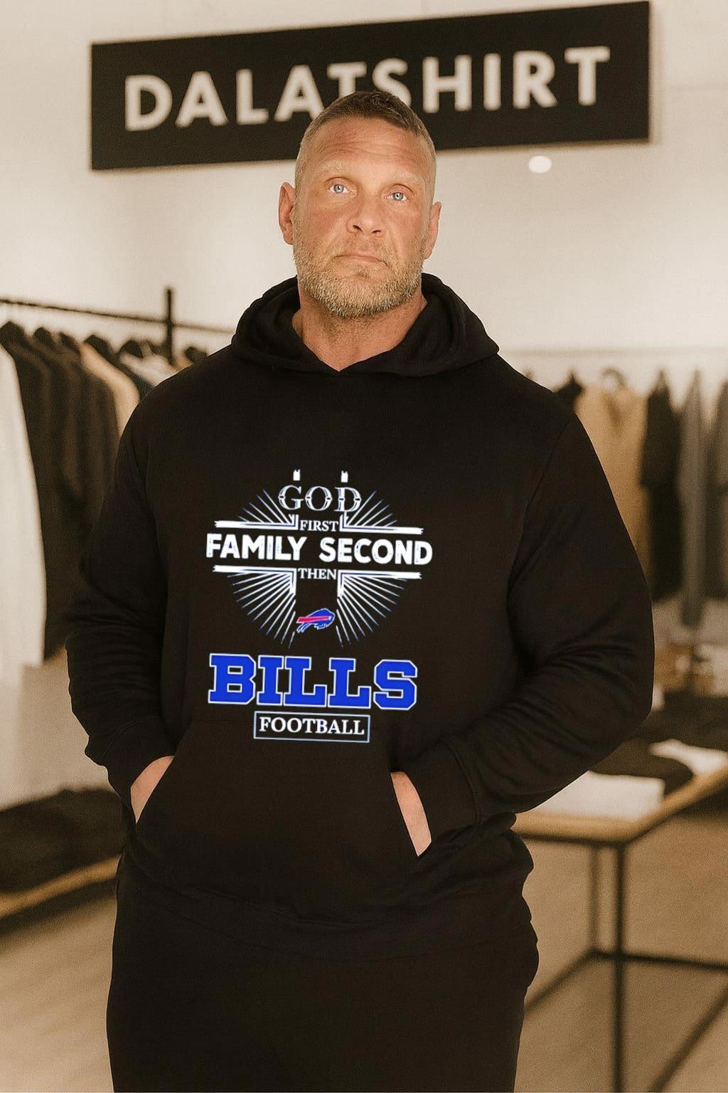 God First Family Second Then Bills Football Sports Graphic shirt