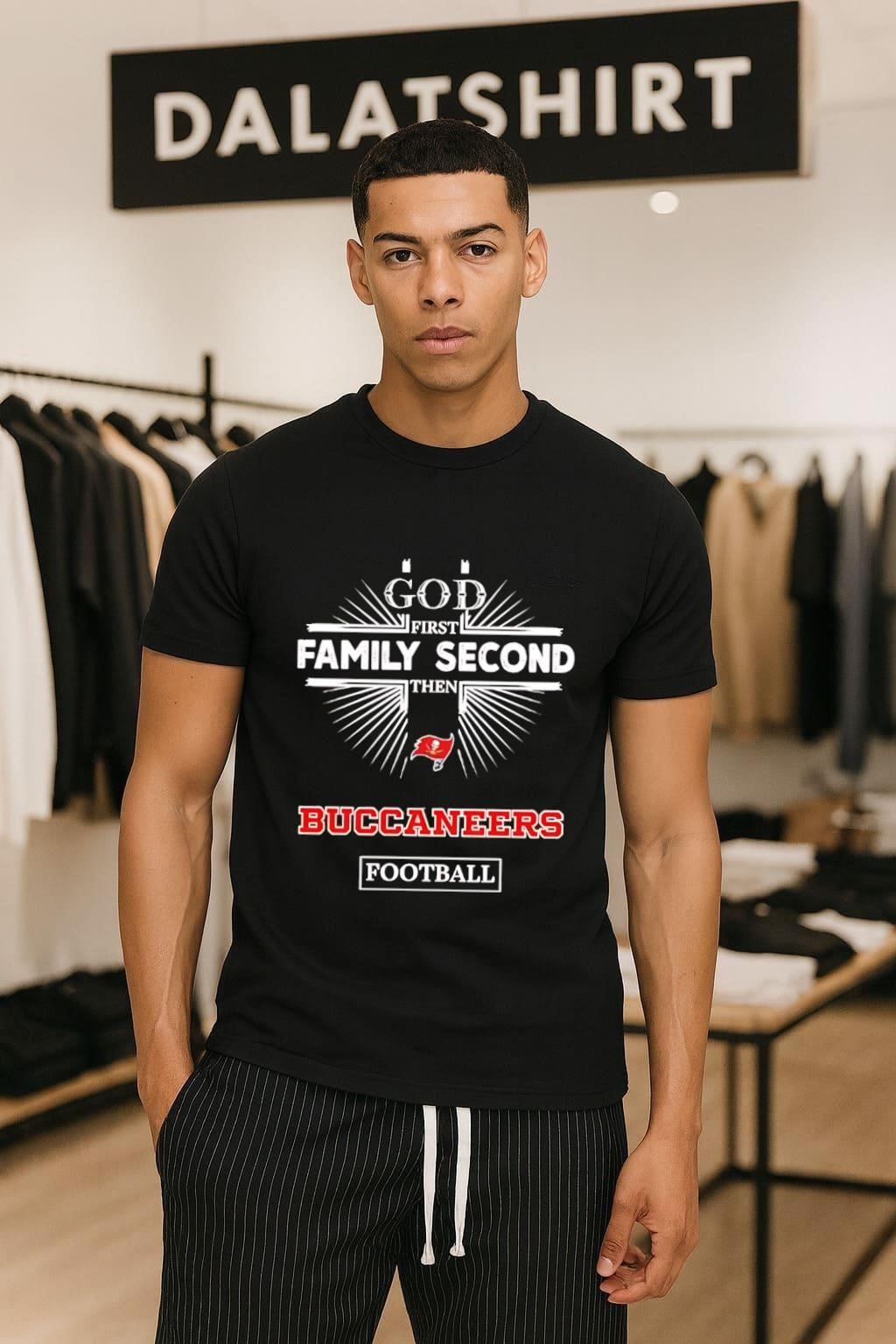 God First Family Second Then Buccaneers Football shirt
