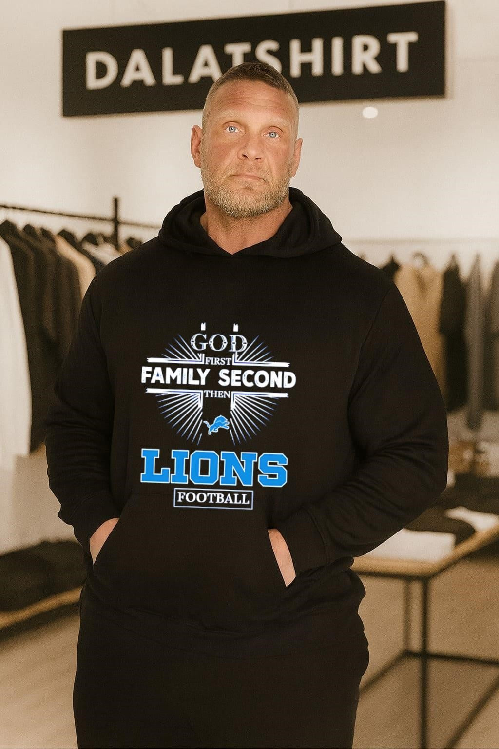 God First Family Second Then Detroit Lions Football shirt