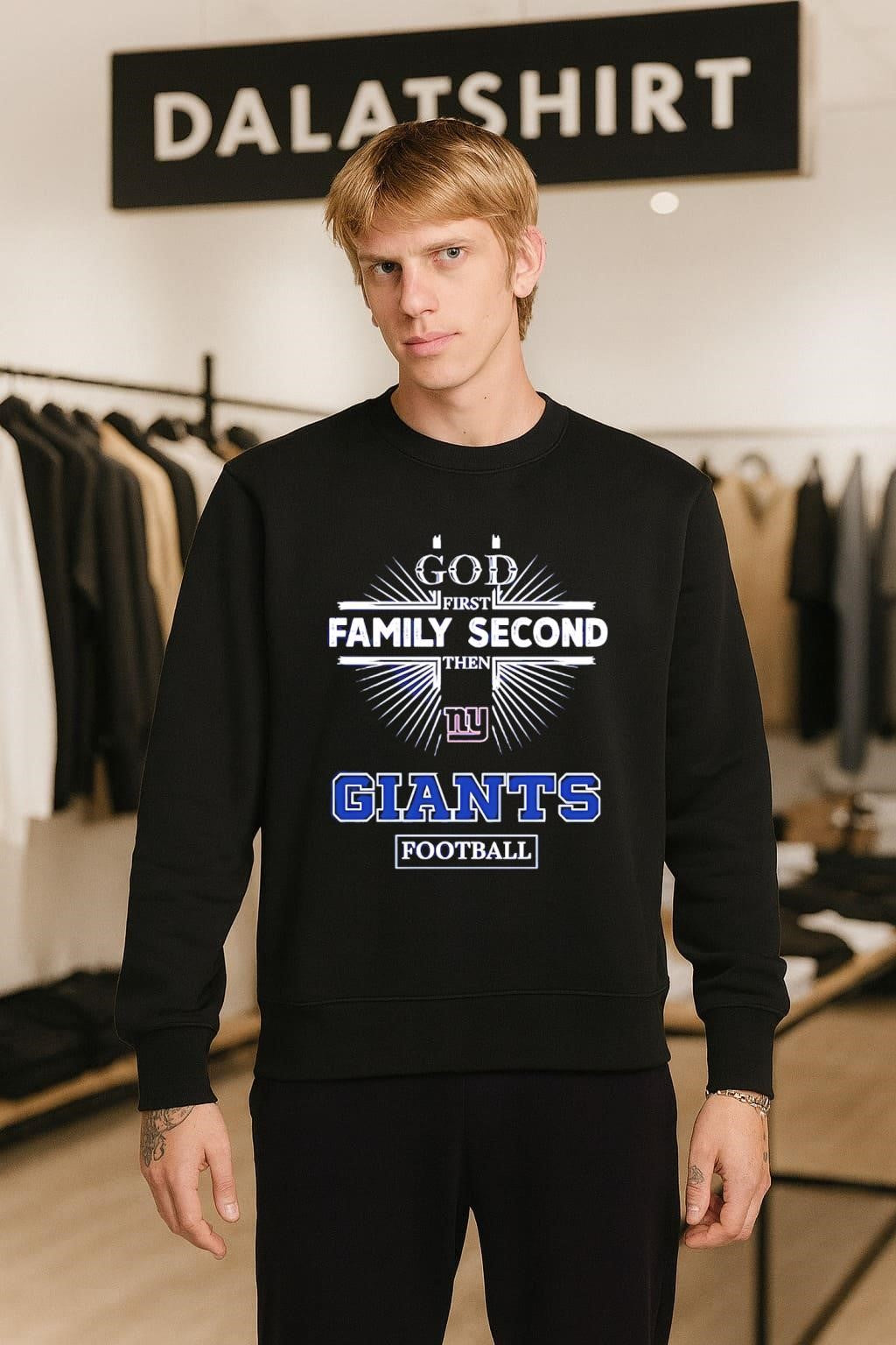 God First Family Second Then NY Giants Football shirt
