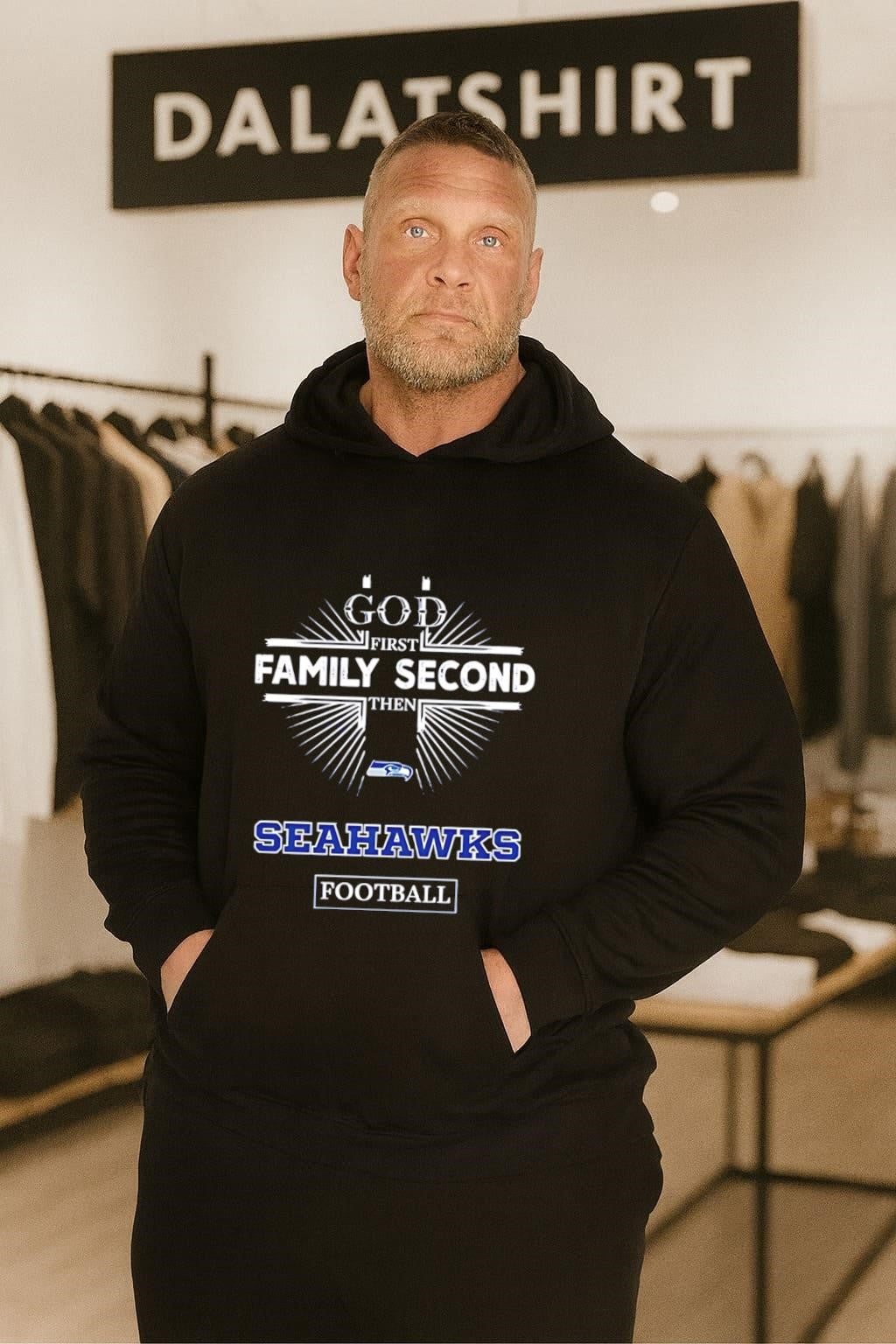 God First Family Second Then Seahawks Football shirt