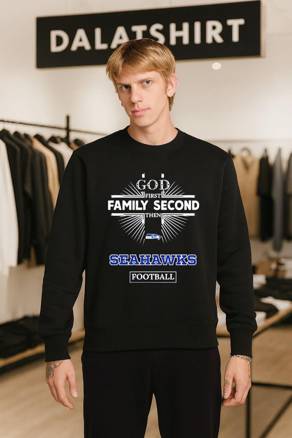 God First Family Second Then Seahawks Football shirt