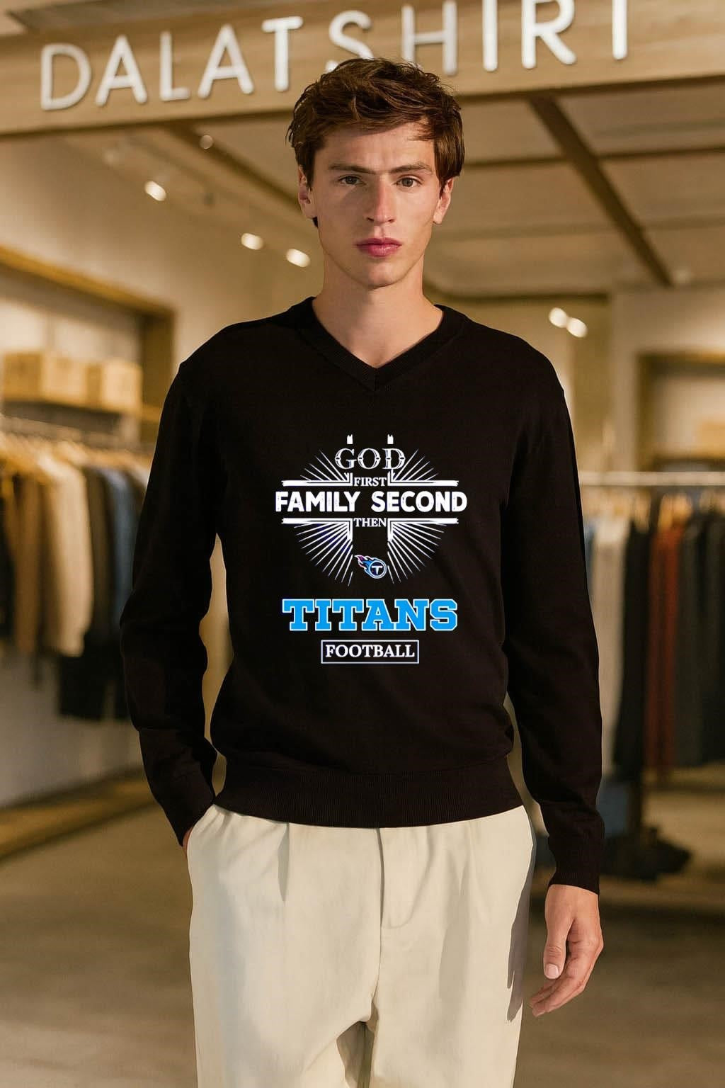 God First Family Second Then Titans Football shirt