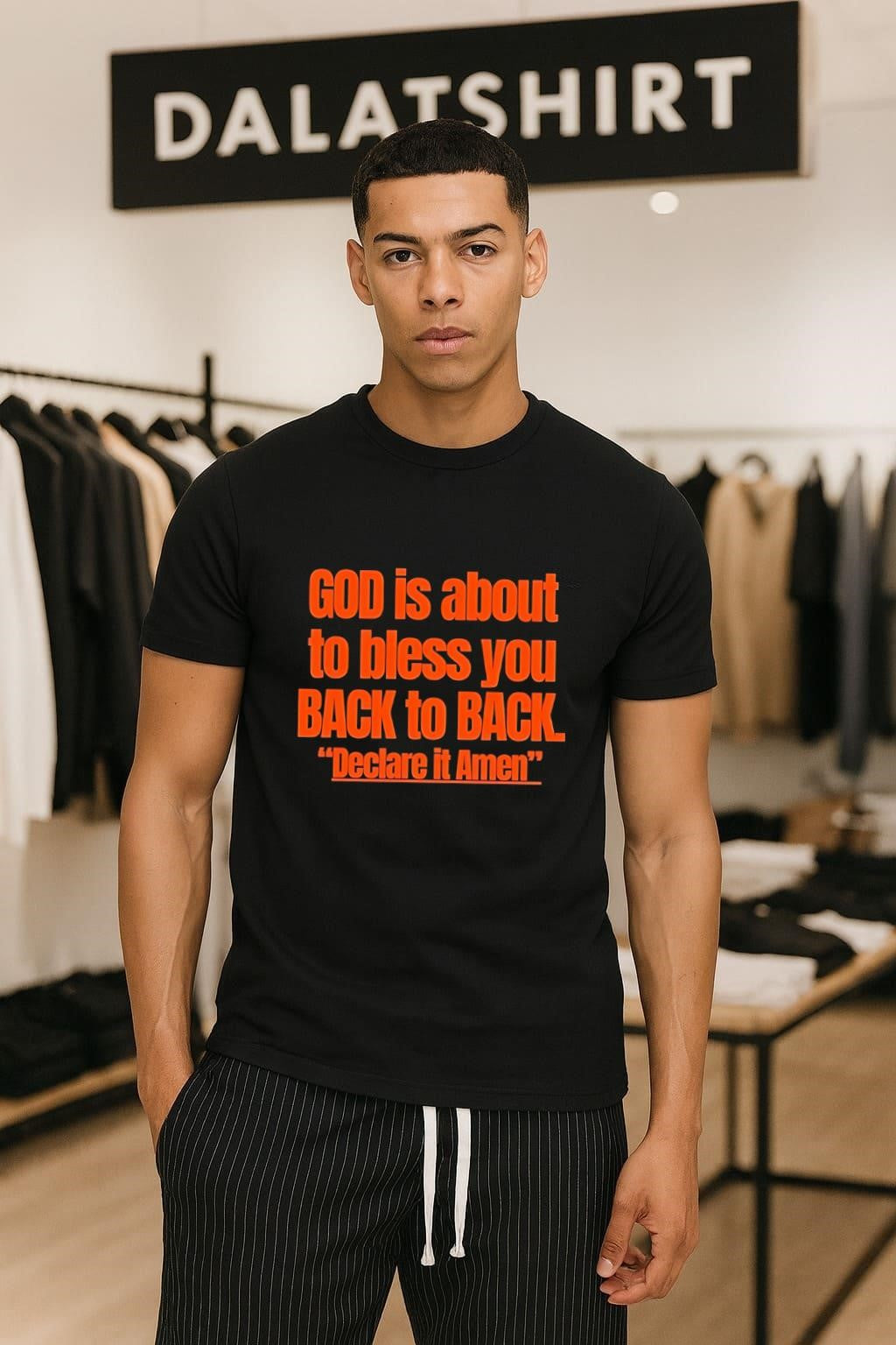 God Is About To Bless You Back To Back Declare It Amen shirt