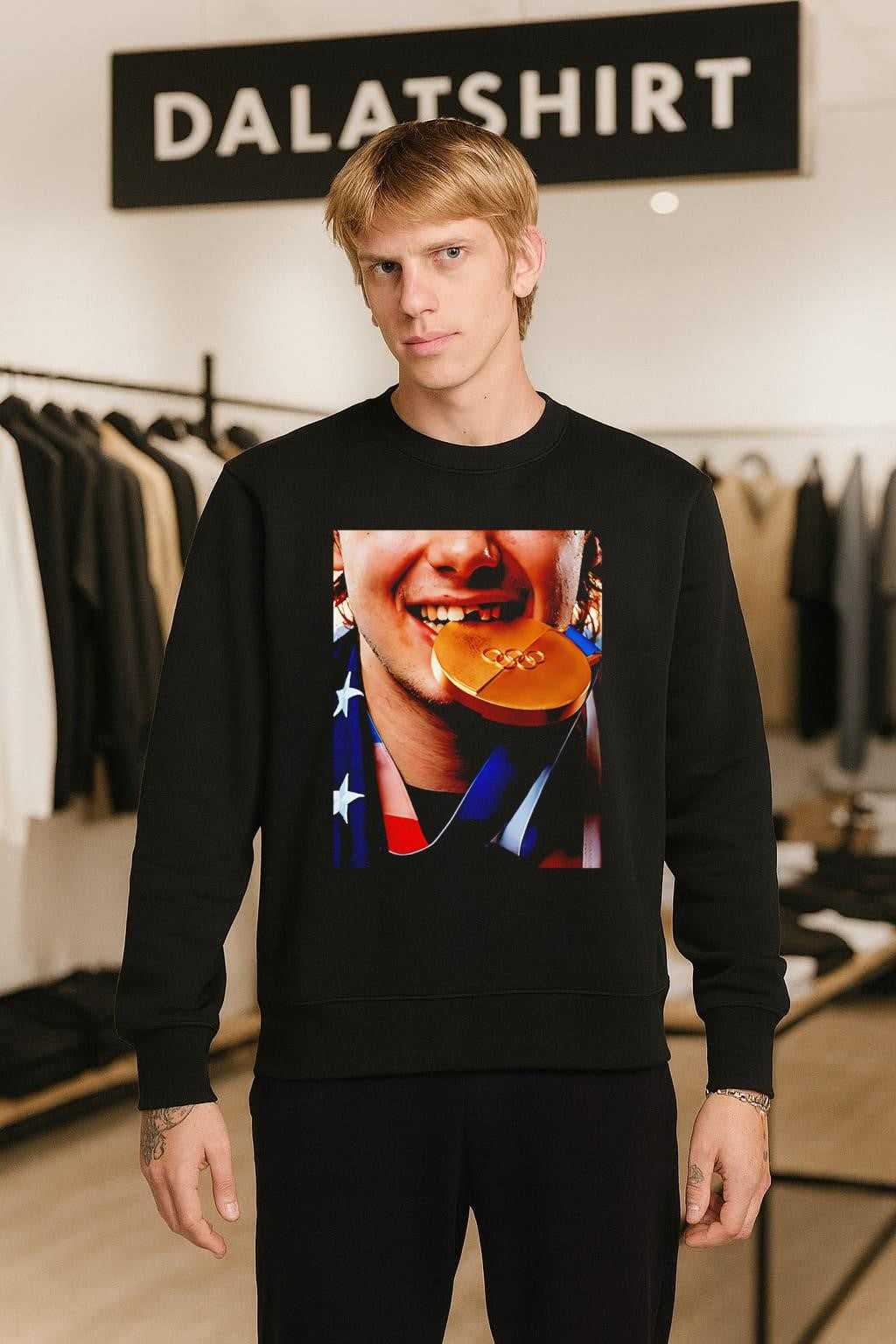 Gold Medal Olympic Champion Biting Winner Reward shirt