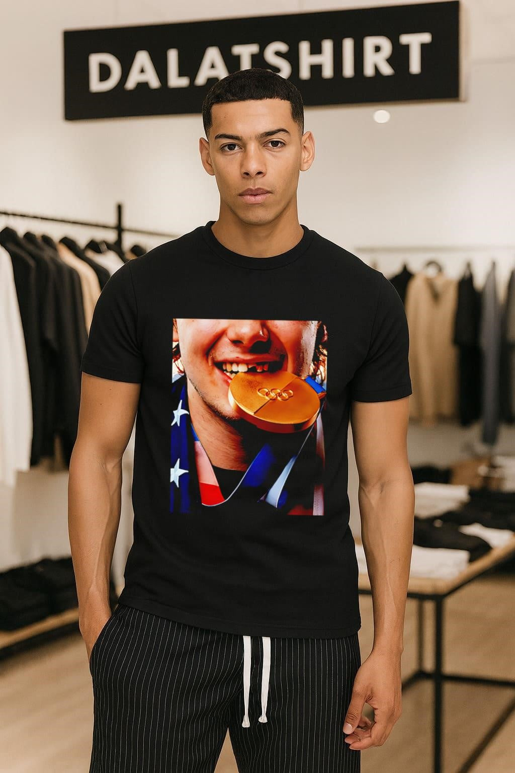 Gold Medal Olympic Champion Biting Winner Reward shirt