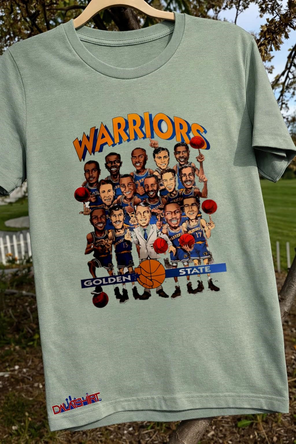 Golden State Warriors Basketball Team Caricature Graphic shirt