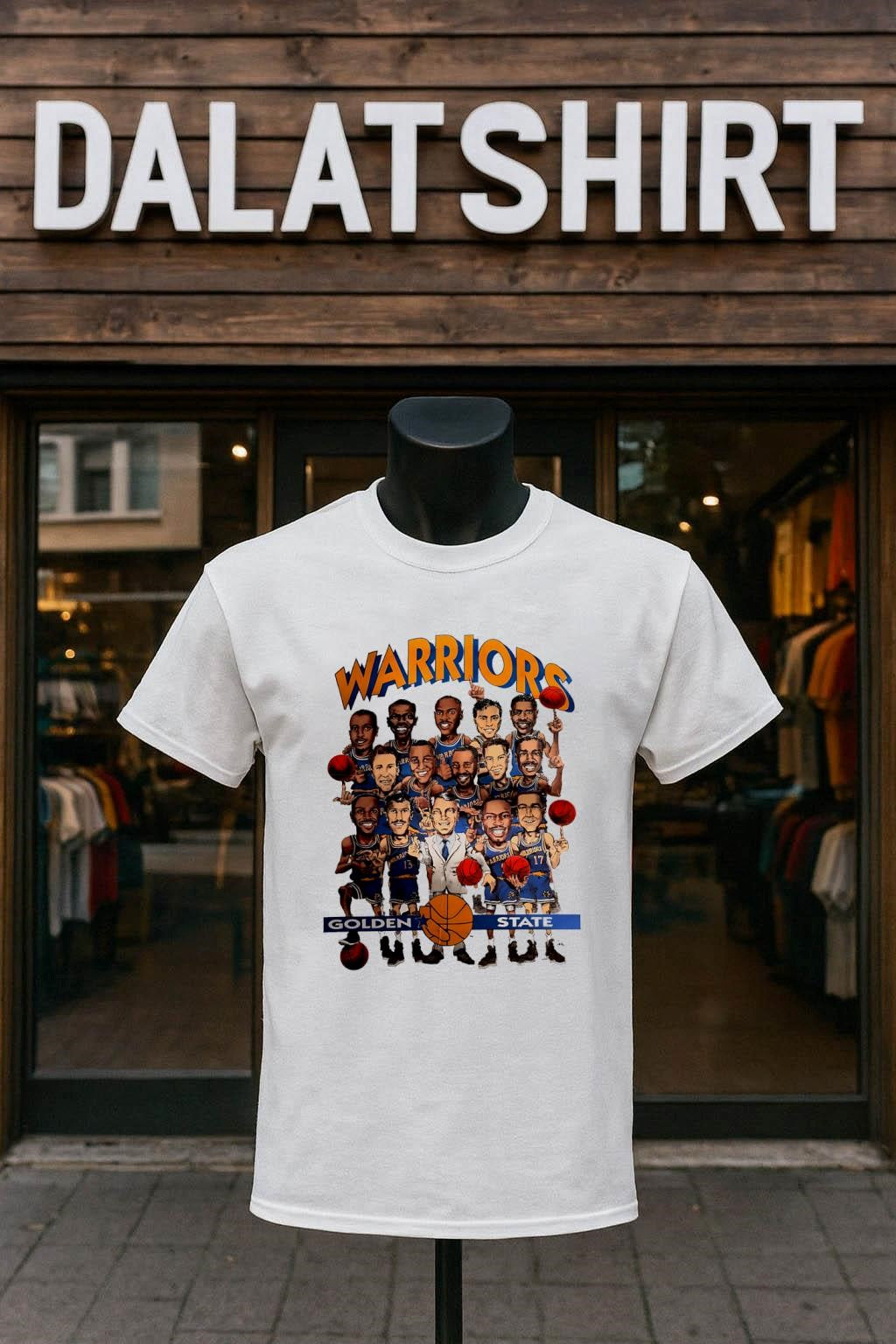 Golden State Warriors Basketball Team Caricature Graphic shirt