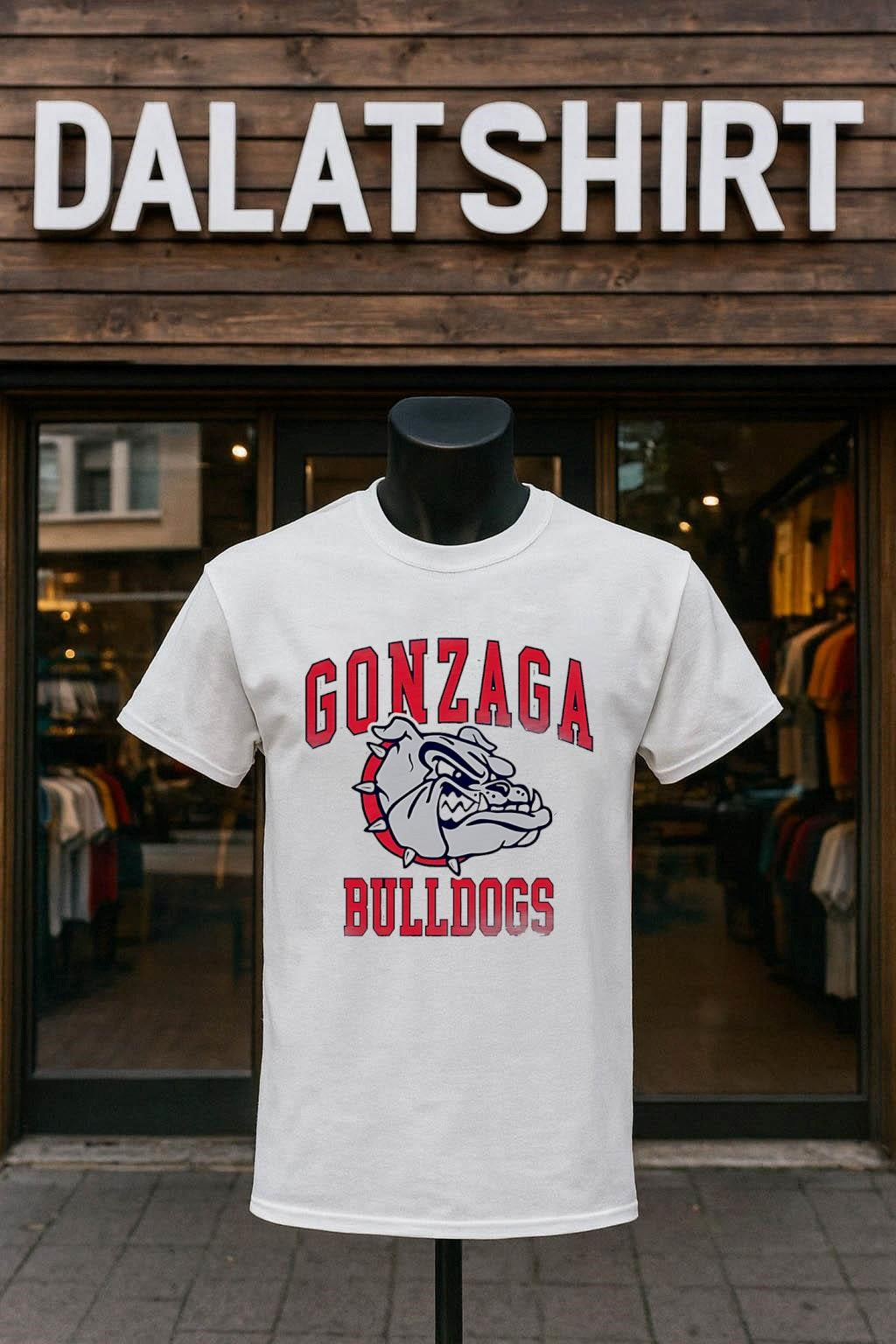 Gonzaga Bulldogs Angry Dog Mascot Graphic shirt