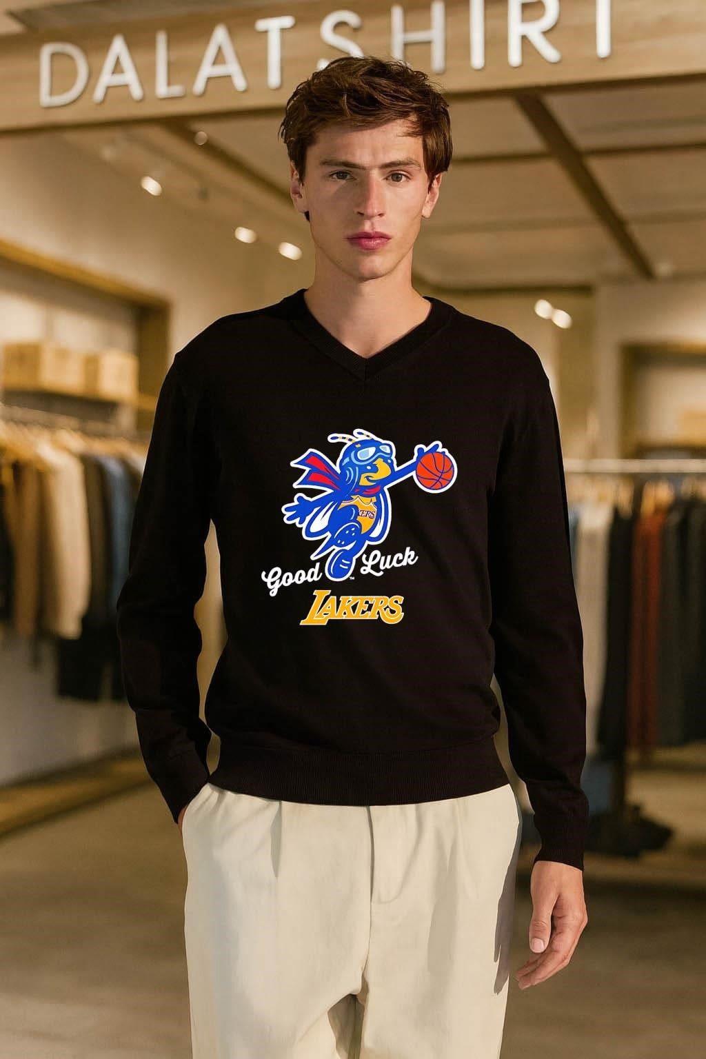 Good Luck Lakers Bee Mascot Playing Basketball shirt