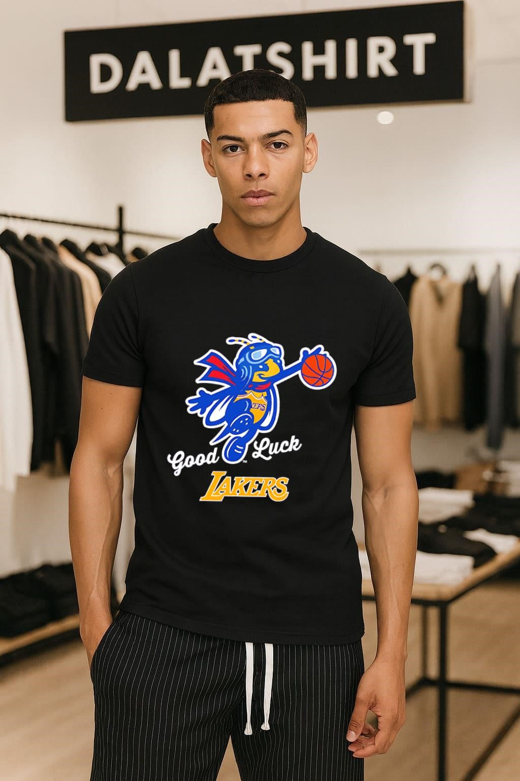 Good Luck Lakers Bee Mascot Playing Basketball shirt