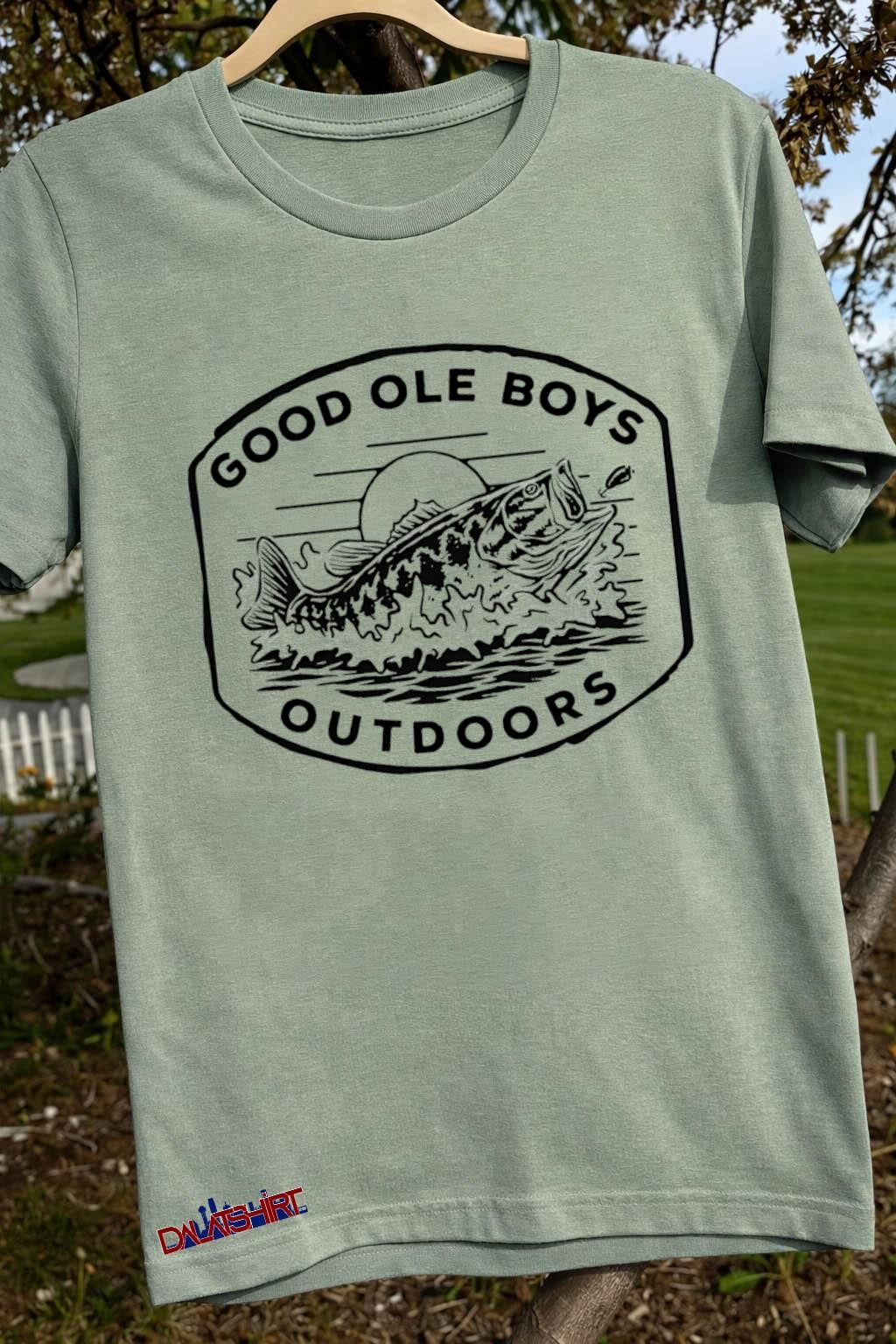 Good Ole Boys Outdoors Bass Fishing Sunset shirt