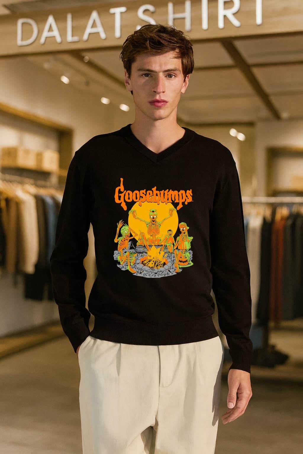 Goosebumps Skeleton Campfire Gnomes Slappy The Dummy shirt