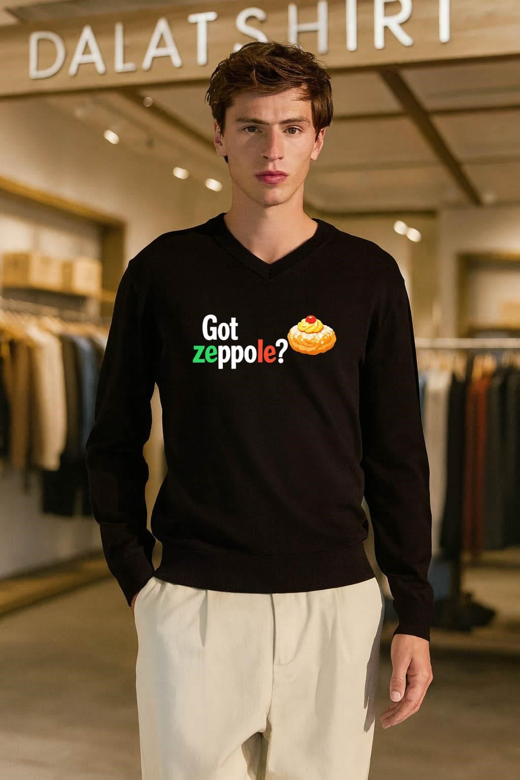 Got zeppole Italian Pastry With Cream And Cherry shirt