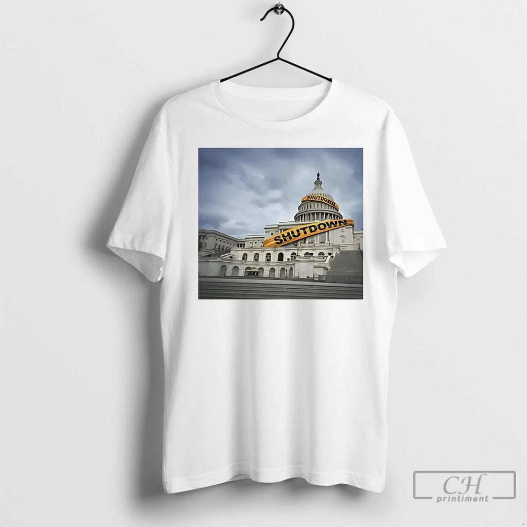 Government Shutdown Trump White House Closed T Shirts