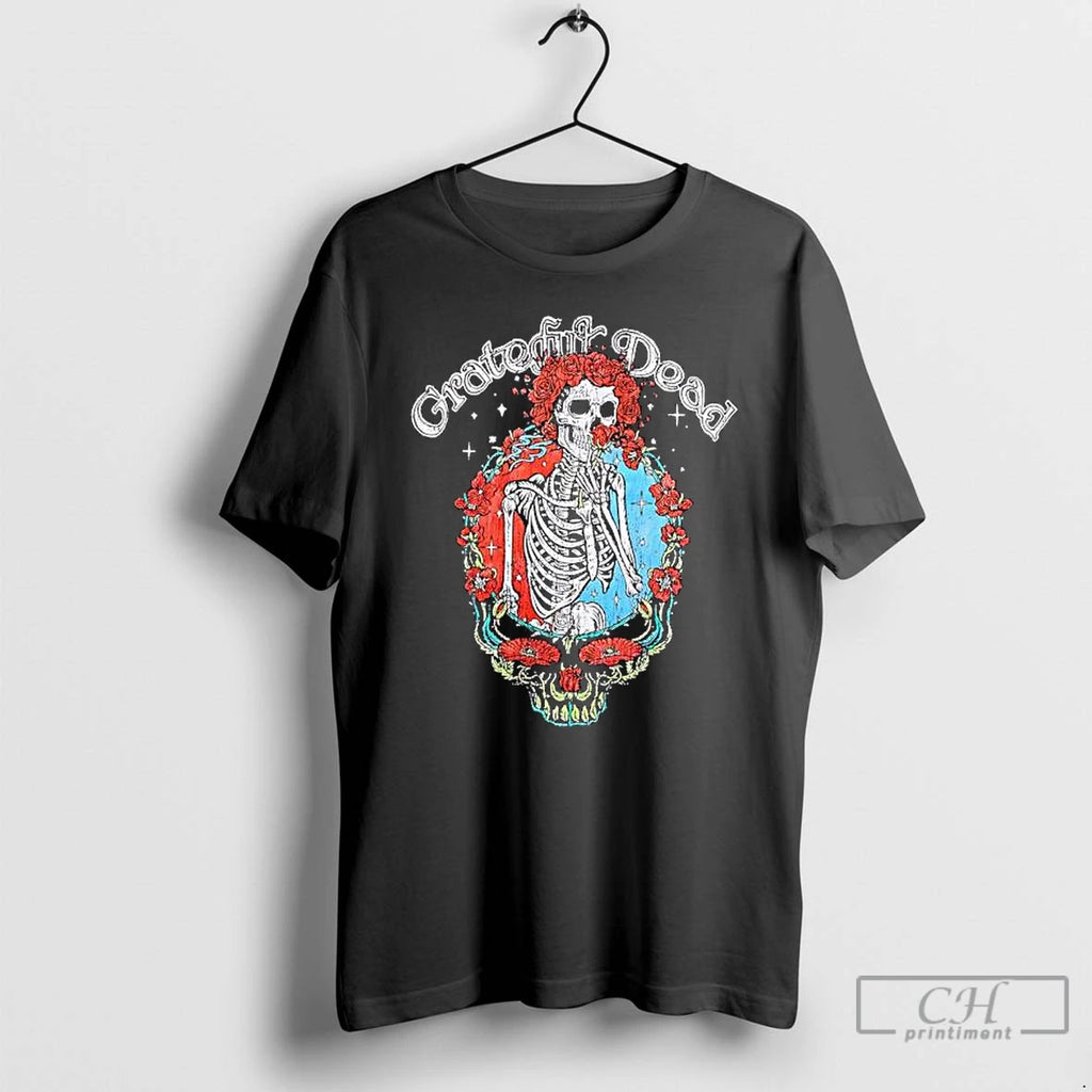 Grateful Dead Skeleton And Roses Item T Shirts
