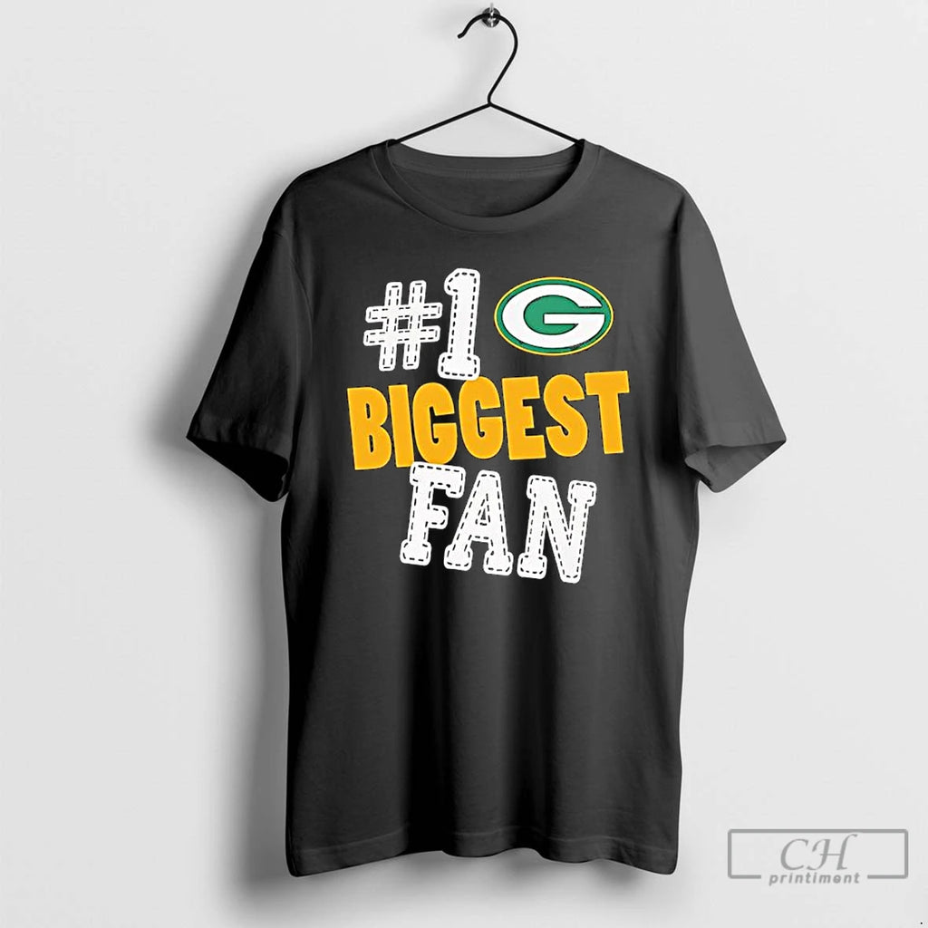 Green Bay Packers Hastag 1 Biggest Fan T Shirts