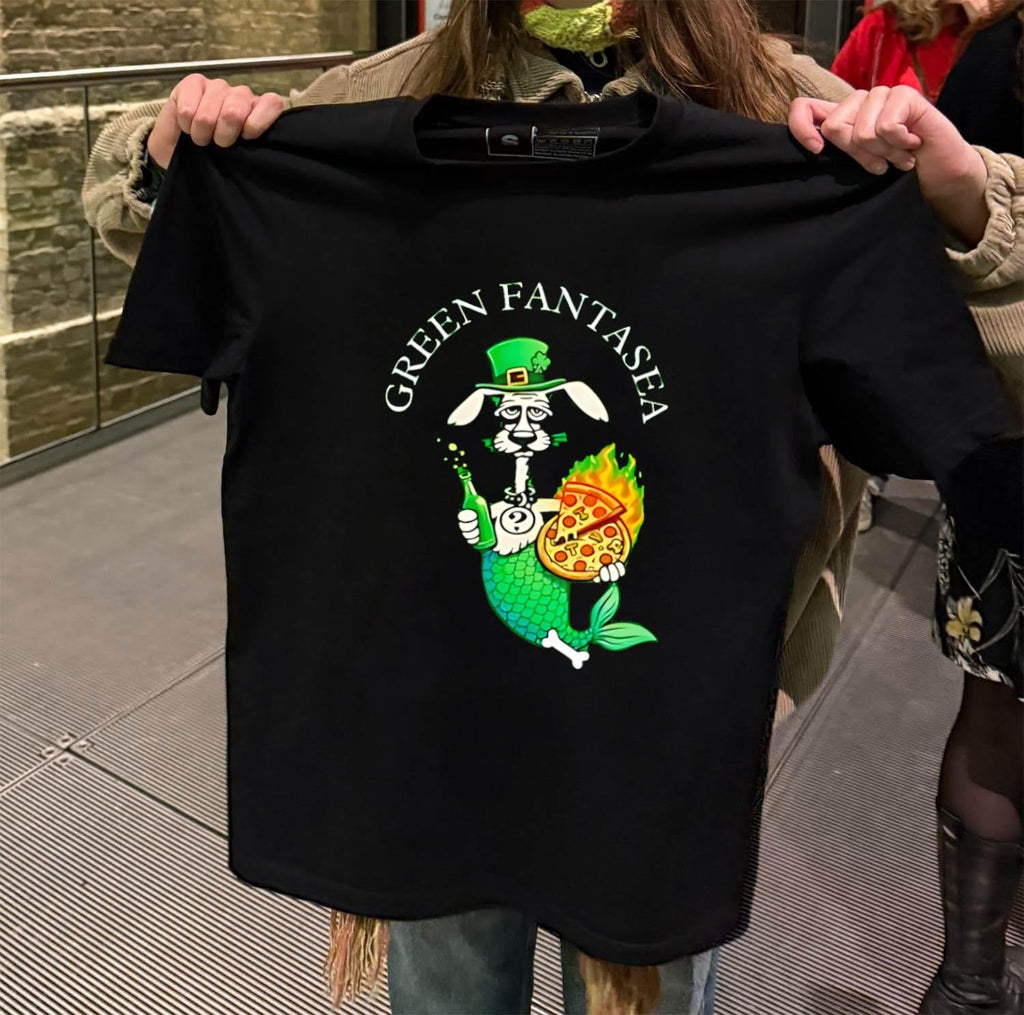 Green Fantasea Rabbit Mermaid shirt