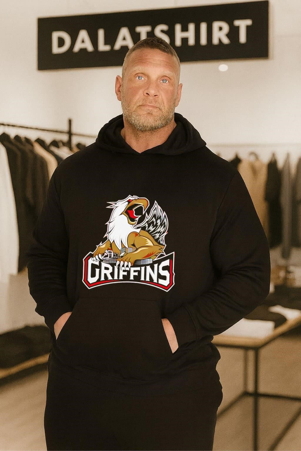 Griffin Griffins Mascot City Skyline shirt