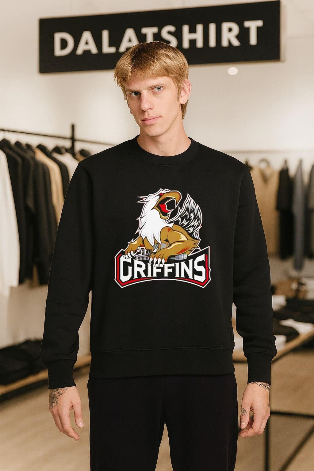 Griffin Griffins Mascot City Skyline shirt