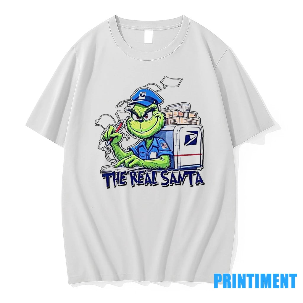 Grinch Usps The Real Santa Tshirts Sweater