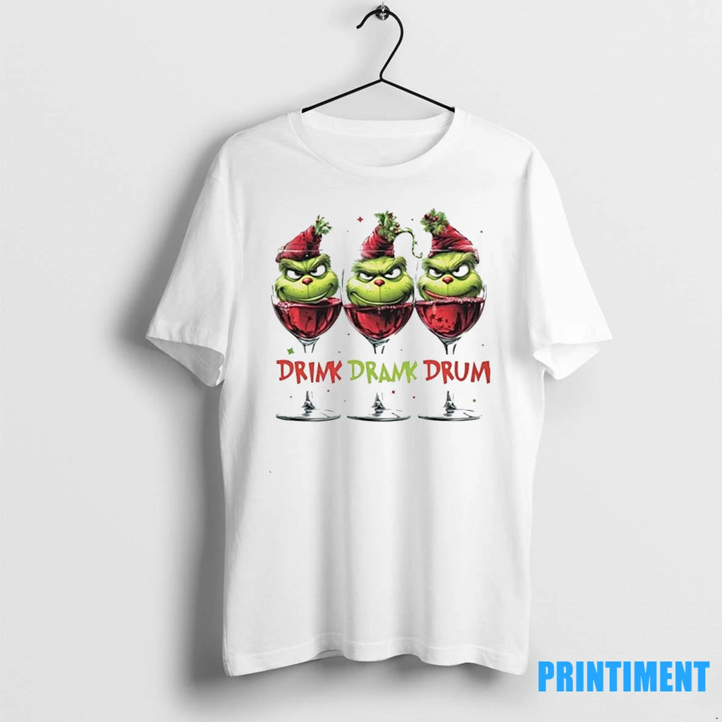 Grinch Drink Drank Drunk Christmas Tshirts Sweater