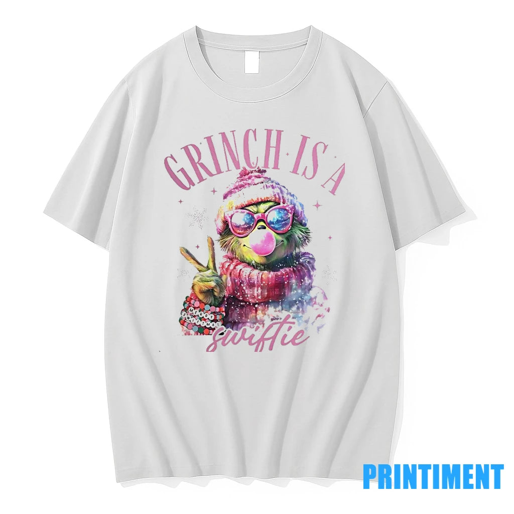 Grinch Is A Swiftie Pink Grinch Merry Grinchmas Tshirts Sweater