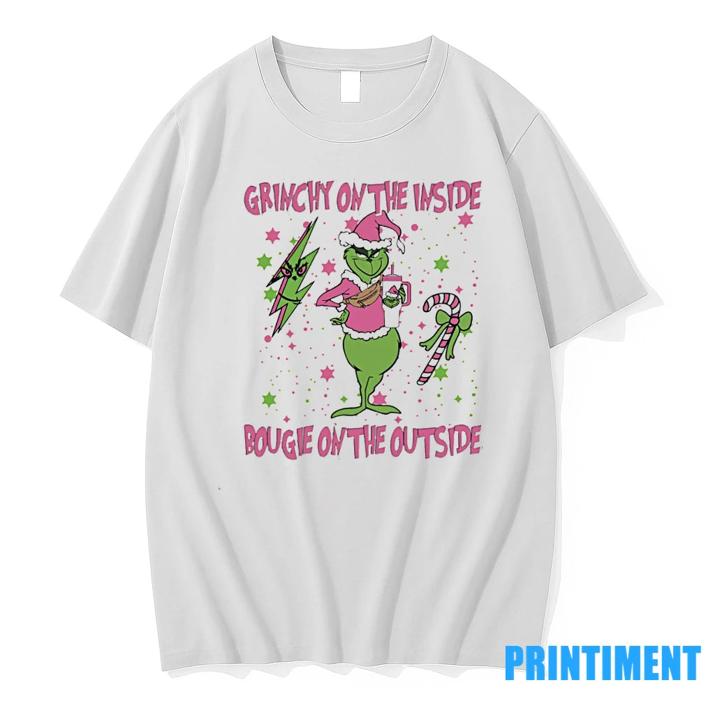 Grinch On The Inside Bougie Outside Christmas Tshirts Sweater