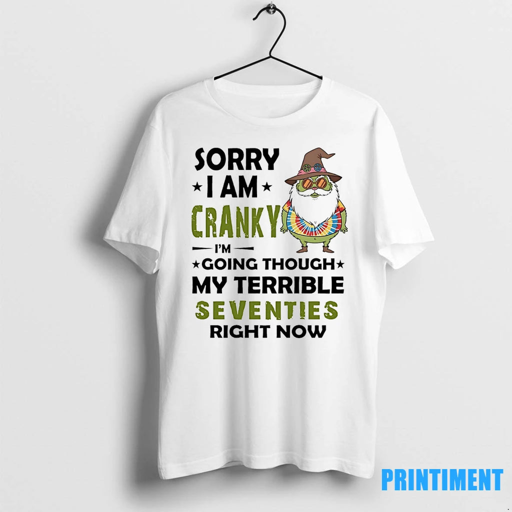 Grinch Sorry I Am Cranky Im Going Though My Terrible Seventies Right Now Tshirts Sweater