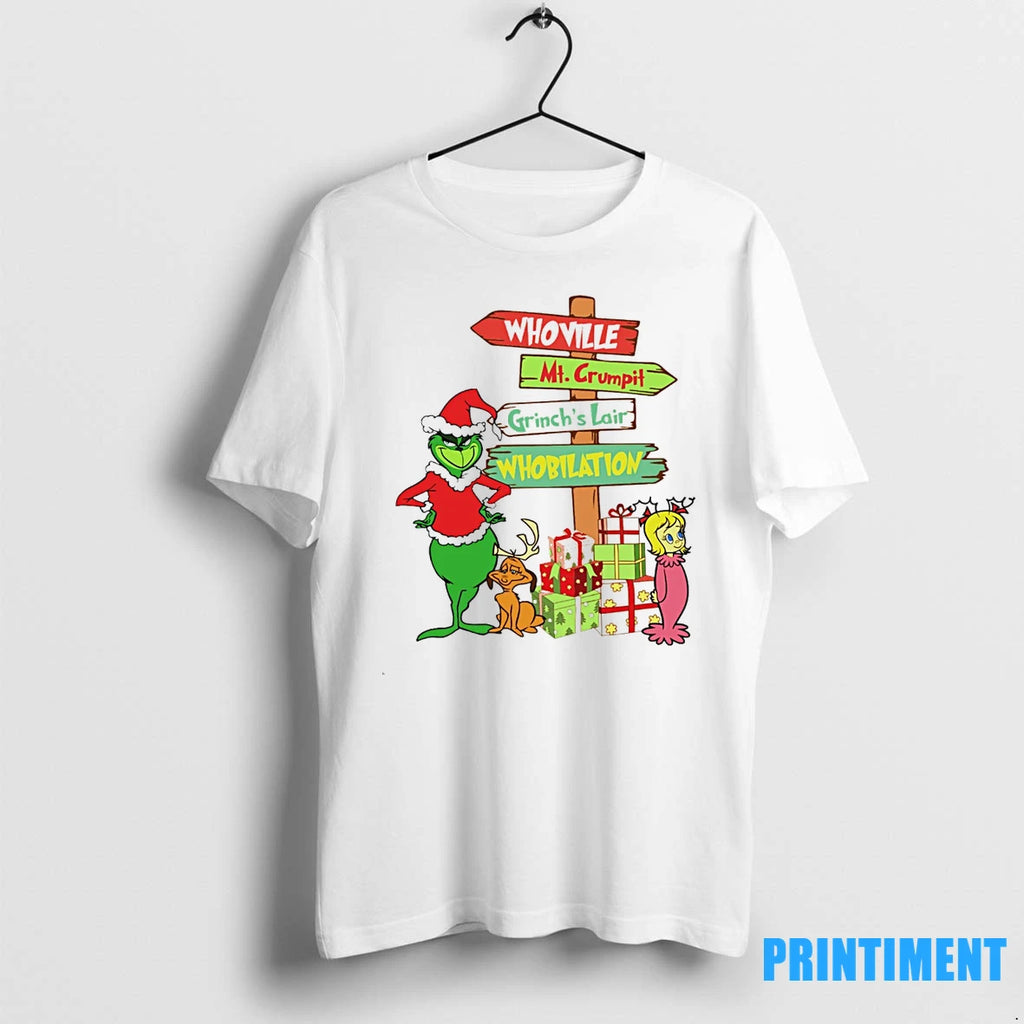 Grinch Whoville Mt Crumpit Grinchs Lair Whobilation Christmas Tshirts Sweater