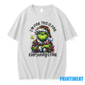Grinchmas Lights Sarcastic Im Fine This Is Fine Everythings Fine Christmas Tshirts Sweater